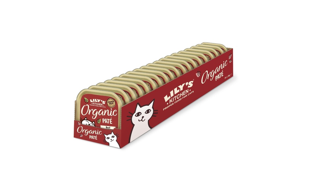 Lily's Kitchen Alimentation humide Organic Boeuf, 19 x 85 g