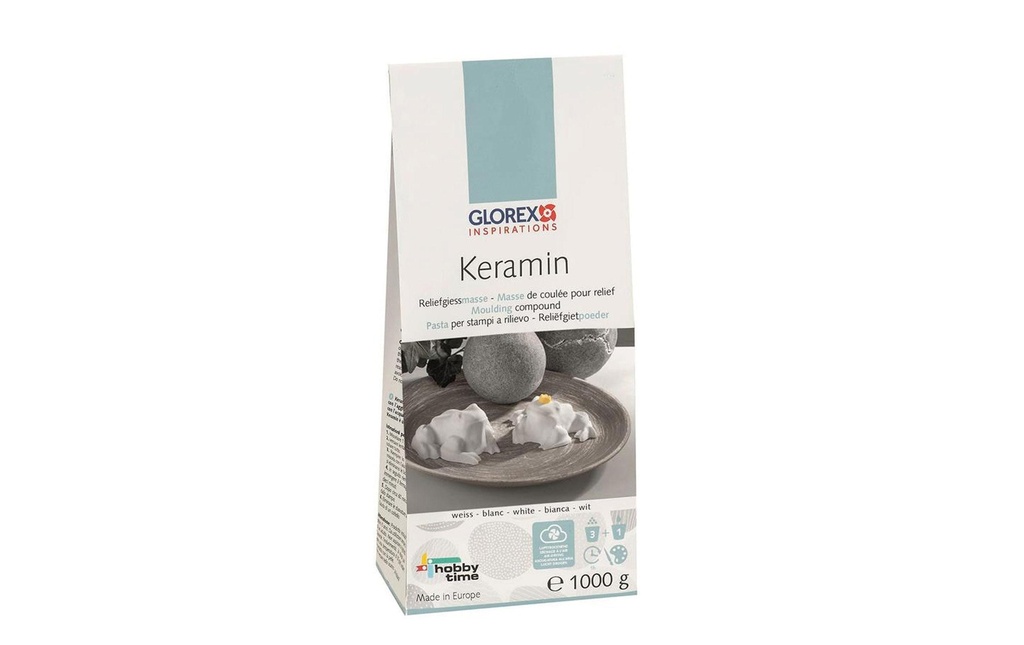 Glorex Masse de moulage Keramin 1 kg
