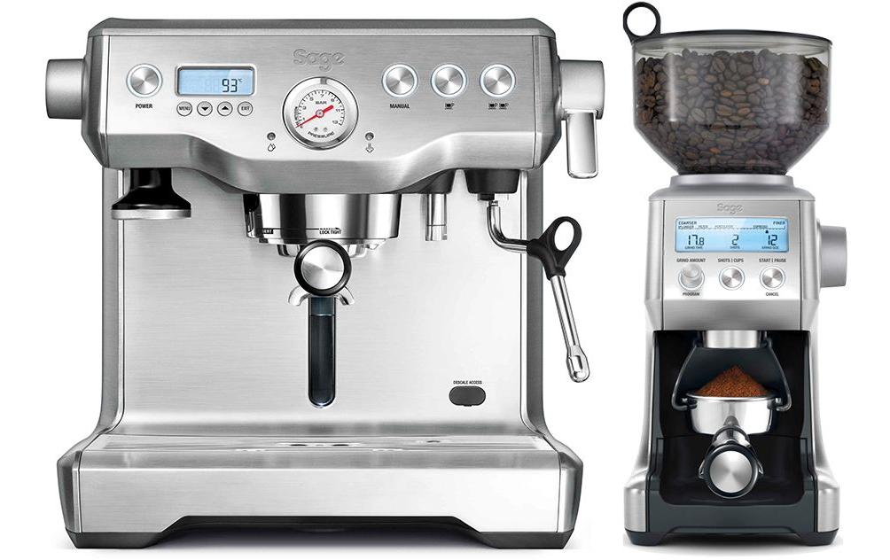 Sage Machine à expresso Dynamic Duo Argenté
