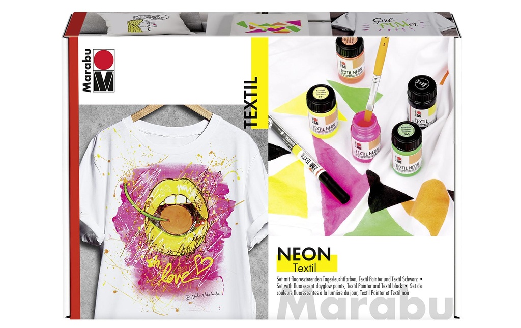 MARABU Textil Neon Set 4x15ml (8 pces)