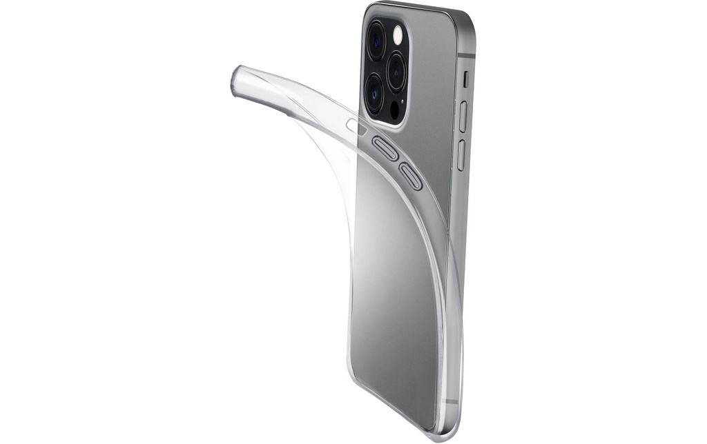 Cellular Line Coque arrière Rubber Case iPhone 16 Pro Clear