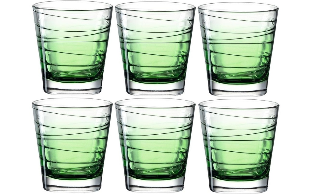 LEONARDO Verre Vario Struttura 250 ml, 6 Pièce/s, Vert