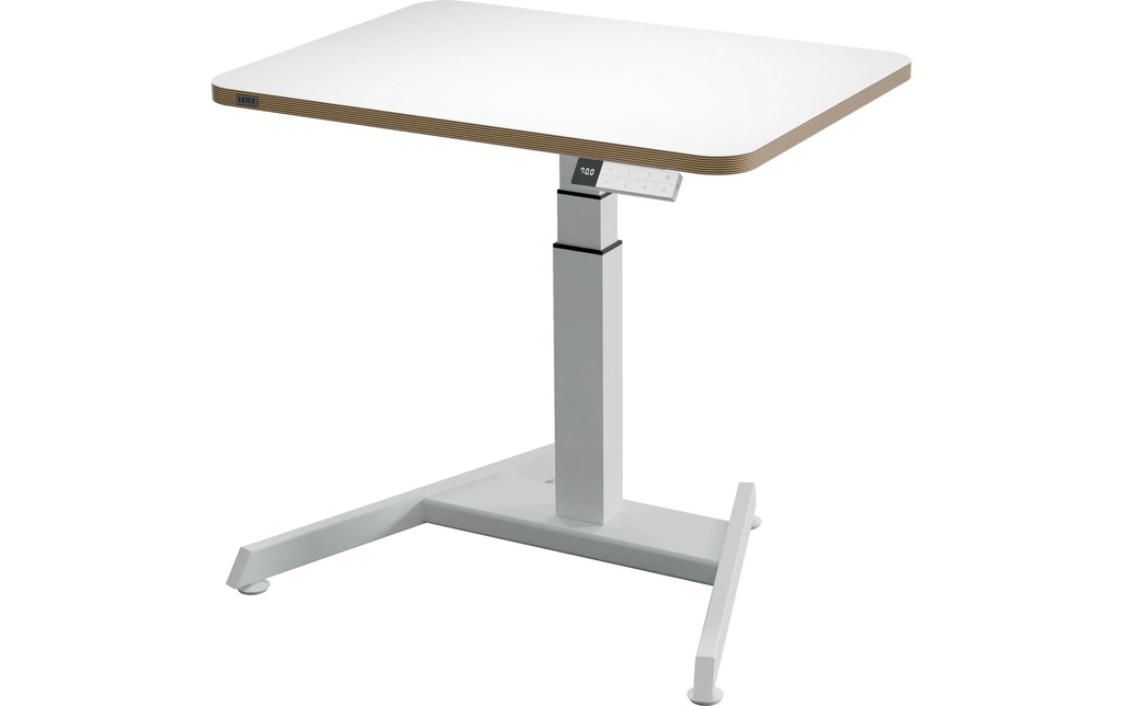 Leitz Ergo, table assis-debout réglable en hauteur Blanc