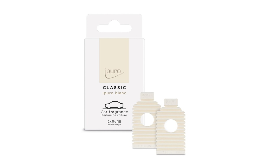 ipuro Désodorisant pour voiture Classic Essence de recharge Blanc
