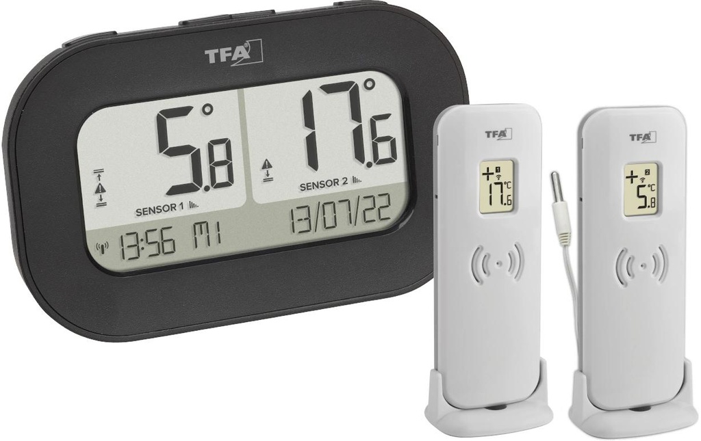 TFA Dostmann Thermomètre radio DOUBLE-CHECK
