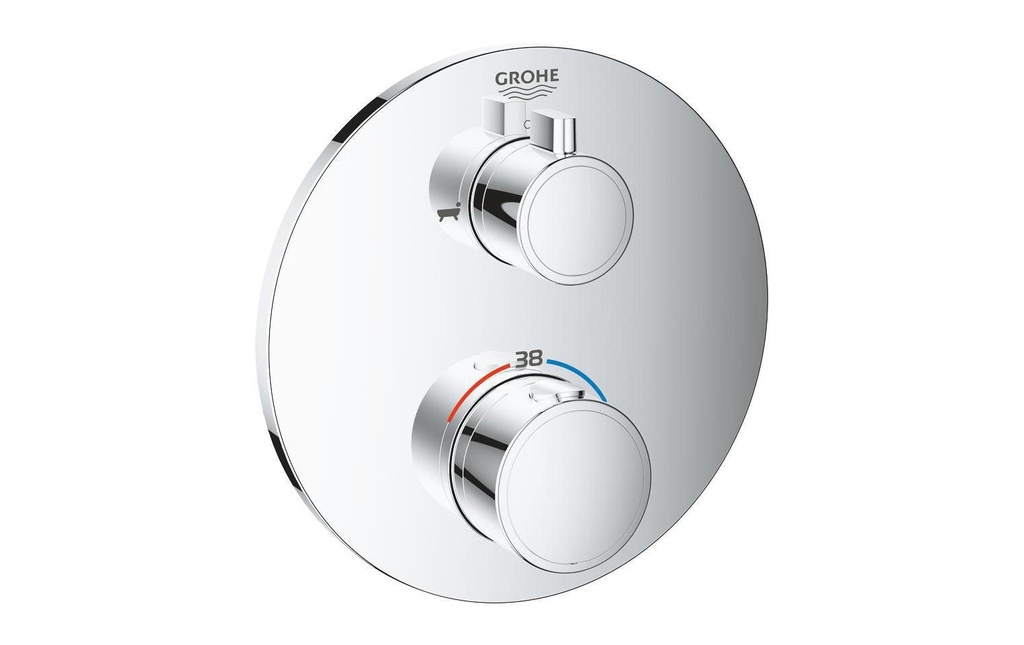 GROHE Robinetterie de baignoire Grohtherm 43 mm, chromé