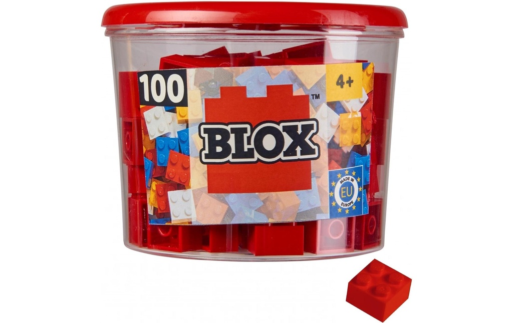 BLOX Briques 100 briques rouges de 4