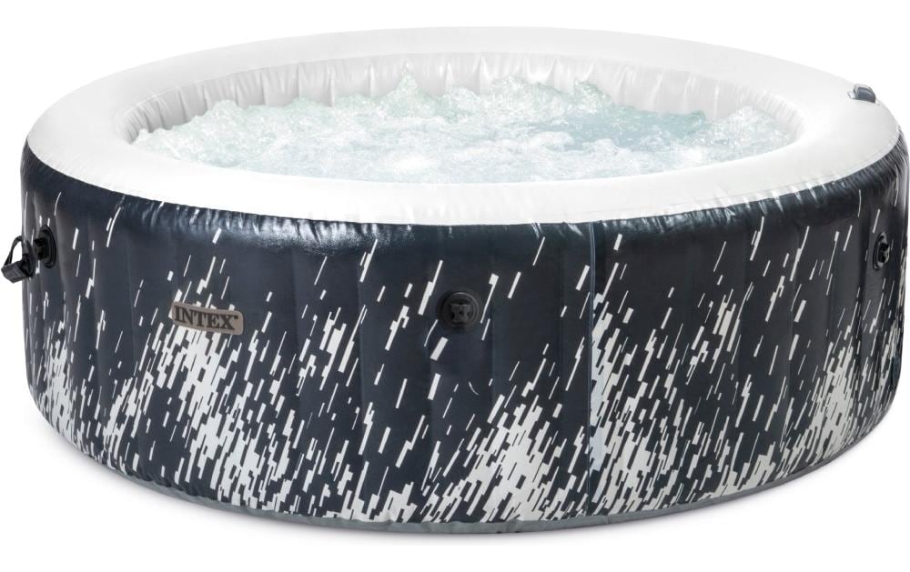 Intex 4-Personne Glow Deluxe Round Bubble Spa Set Ø 196