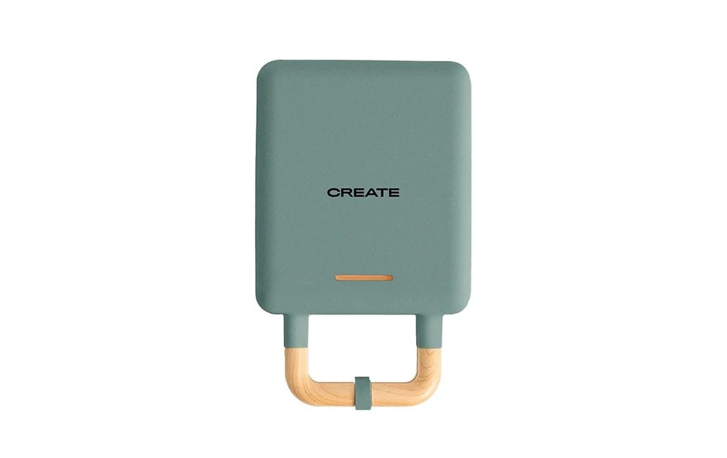 Create Gaufrier Stone 2 en 1 Compact Vert sauge