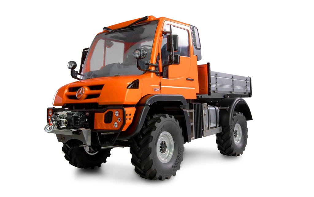 Amewi Mercedes-Benz Unimog porte-outils 4WD Orange 1:10, ARTR