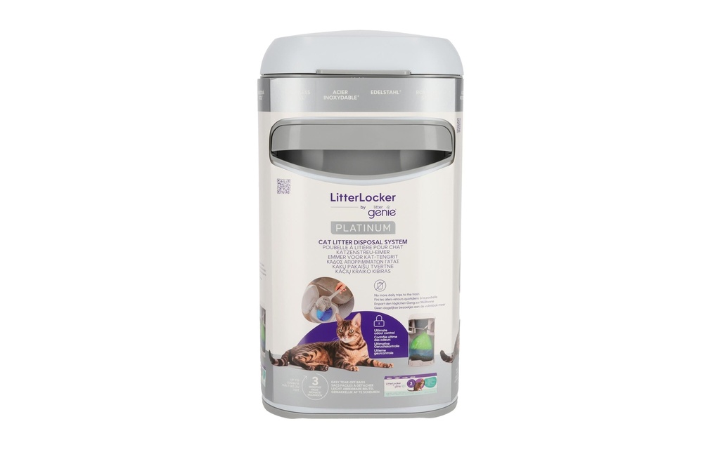 LitterLocker Seau à déchets Platinum