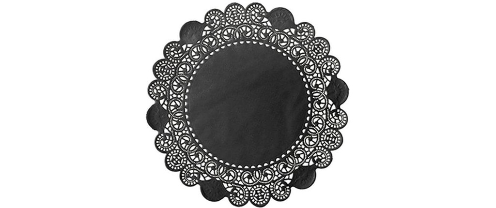 Duni Napperons rond 30 cm, 250 Pièce/s, Noir