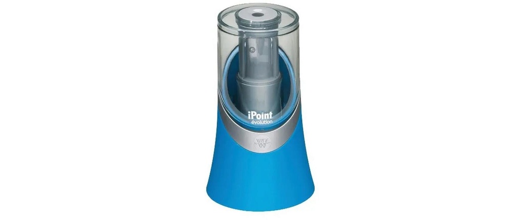 Westcott Taille-crayon iPoint Evolution Piles, Bleu