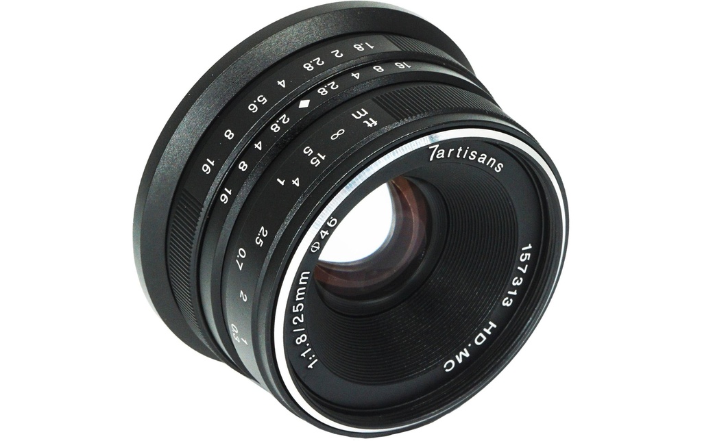 7Artisans Longueur focale fixe 25mm F/1.8 – Fujifilm X-Mount