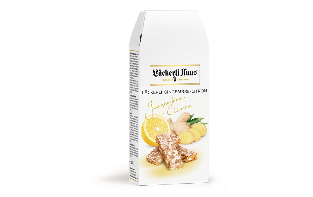 Läckerli Huus Läckerli au gingembre et citron 150 g