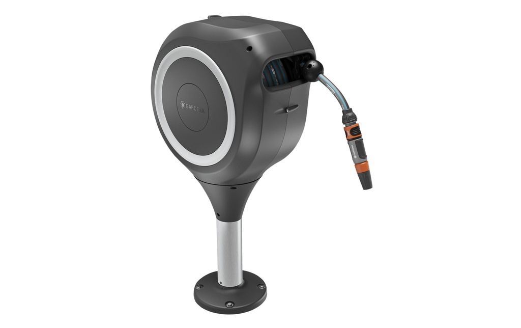 GARDENA Enrouleur de tuyau RollUp M (blanc) 20 m