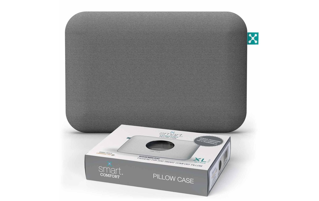 Smartsleep Taie d’oreiller Comfort XL 60 x 40 x 13.5 cm, Gris