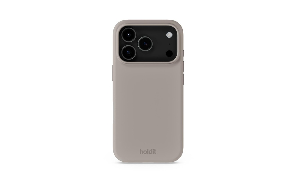 Holdit Coque arrière Silicone iPhone 17 Pro Taupe
