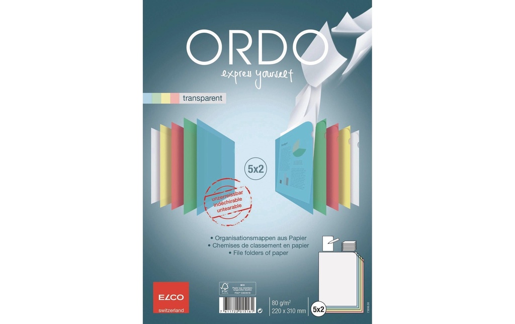 ELCO Ordo transparent sImpr.assort. (10 pces)