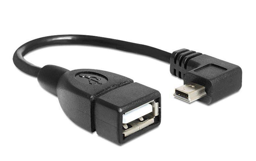 Delock Câble OTG USB  Mini-USB B - USB-A 0.11 m