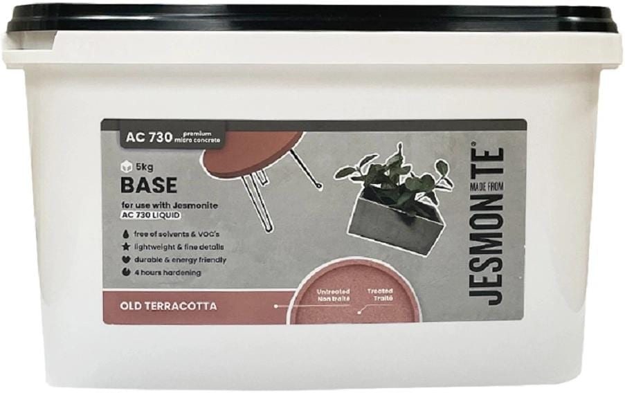 Jesmonite Matière à modeler Poudre à base de ciment AC 730, 5 kg, terre cuite