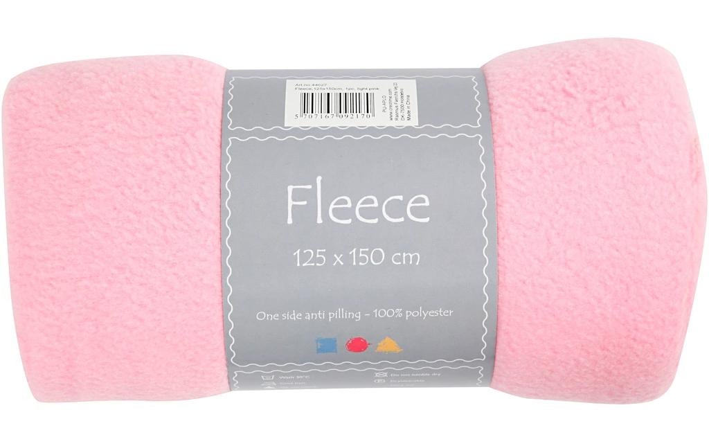 Creativ Company Polaire 150 cm x 125 cm, Rose