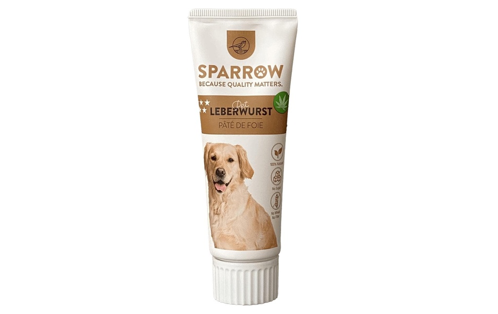 Sparrow Collation Saucisse de foie au CBD, 75 g