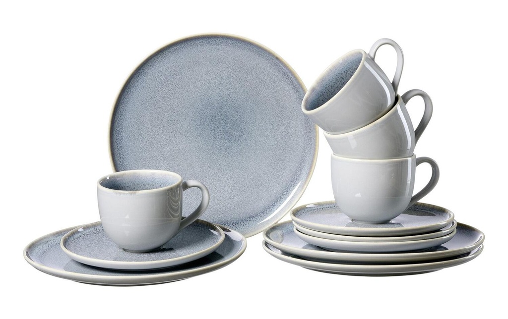 Ritzenhoff & Breker Service de café Skagen 12 pièces, gris-bleu