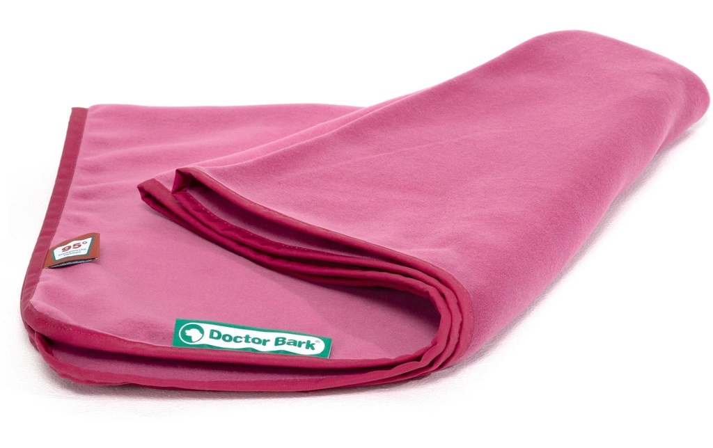 Doctor Bark Couverture pour chien Fleece L Hot pink, 120 cm x 90 cm