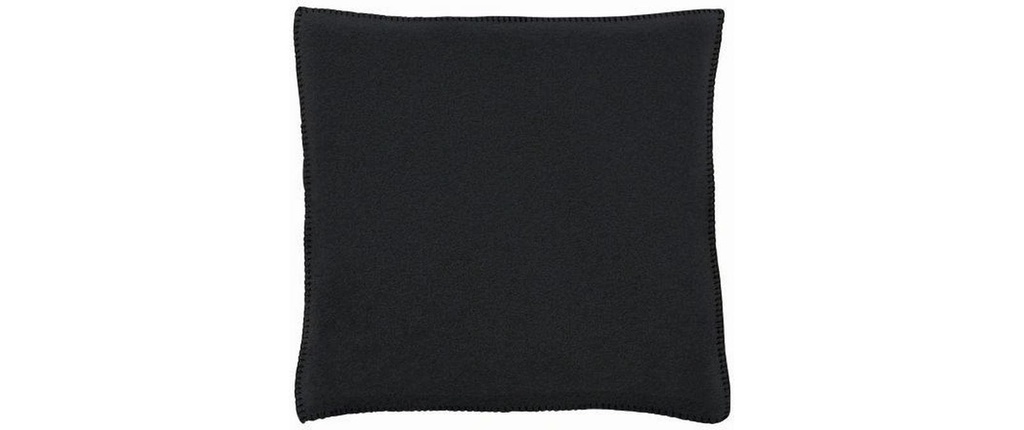 Eskimo Coussin Edelvelours 45 x 45 cm, Noir
