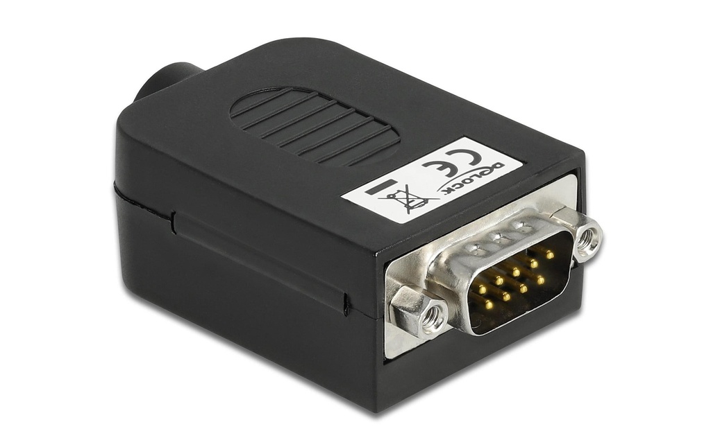 Delock Adaptateur Bloc de terminaux 10 broches – DB9 RS-232 homme