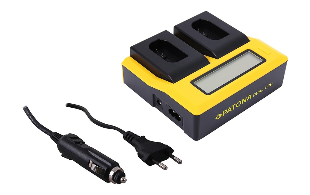 Patona Chargeur Dual LCD USB – Panasonic DMW-BLK22