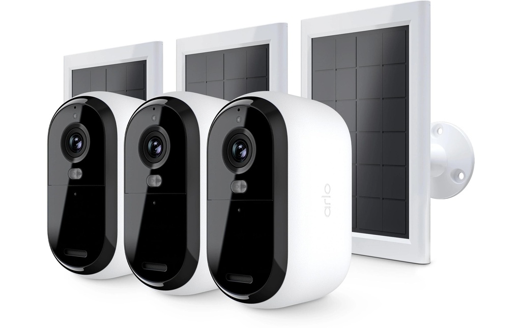 Arlo Essential 3 HD, lot de 3 avec panneau solaire