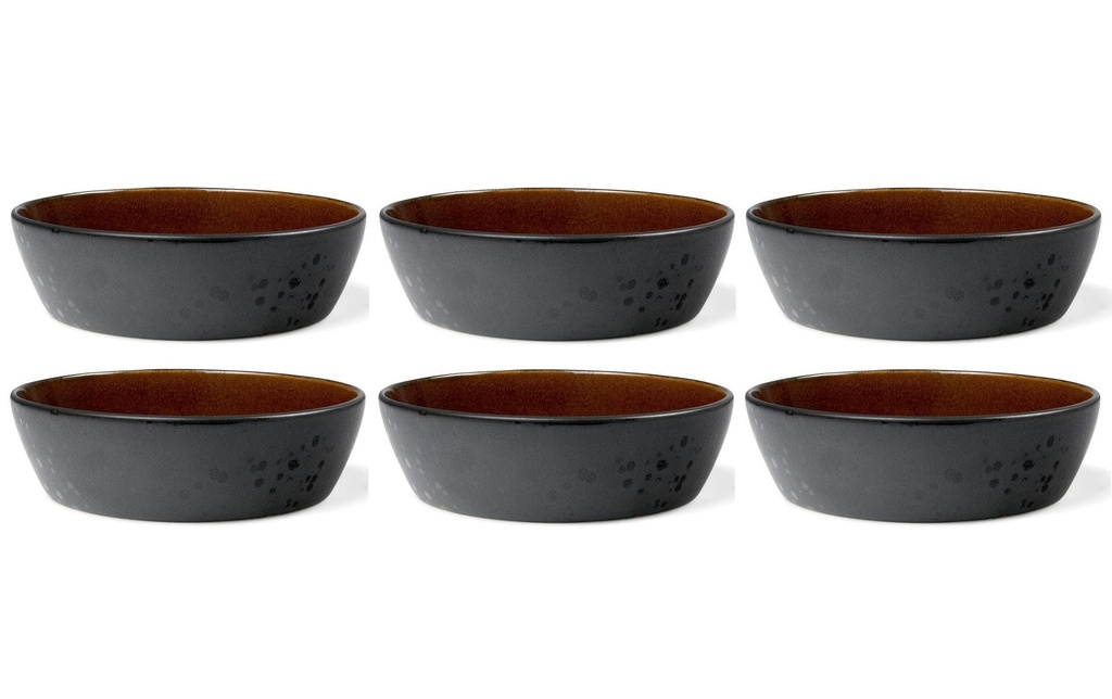 Bitz Bol de soupe 18 cm, 6 Pièce/s, Noir/Ambre