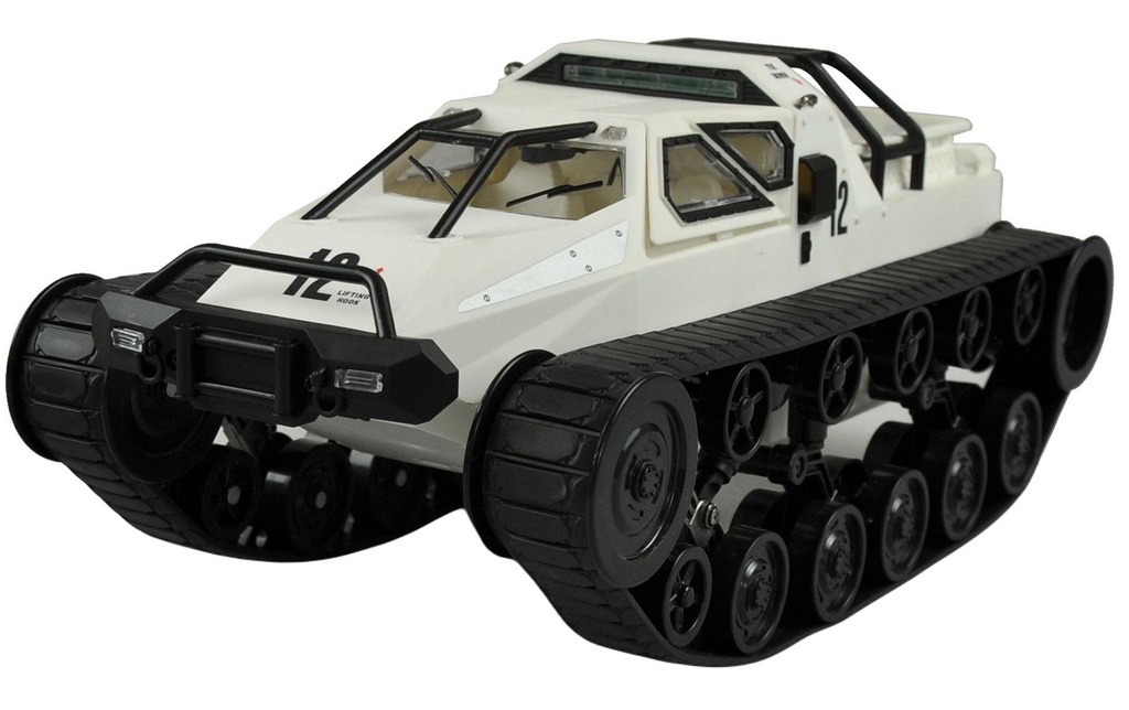 Amewi Véhicule à chenilles Military Police Blanc, RTR, 1:12