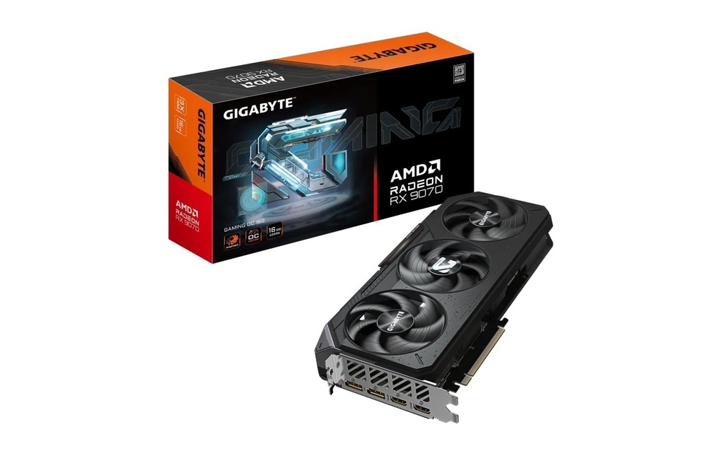 Gigabyte Carte graphique Radeon RX 9070 GAMING OC 16 Go