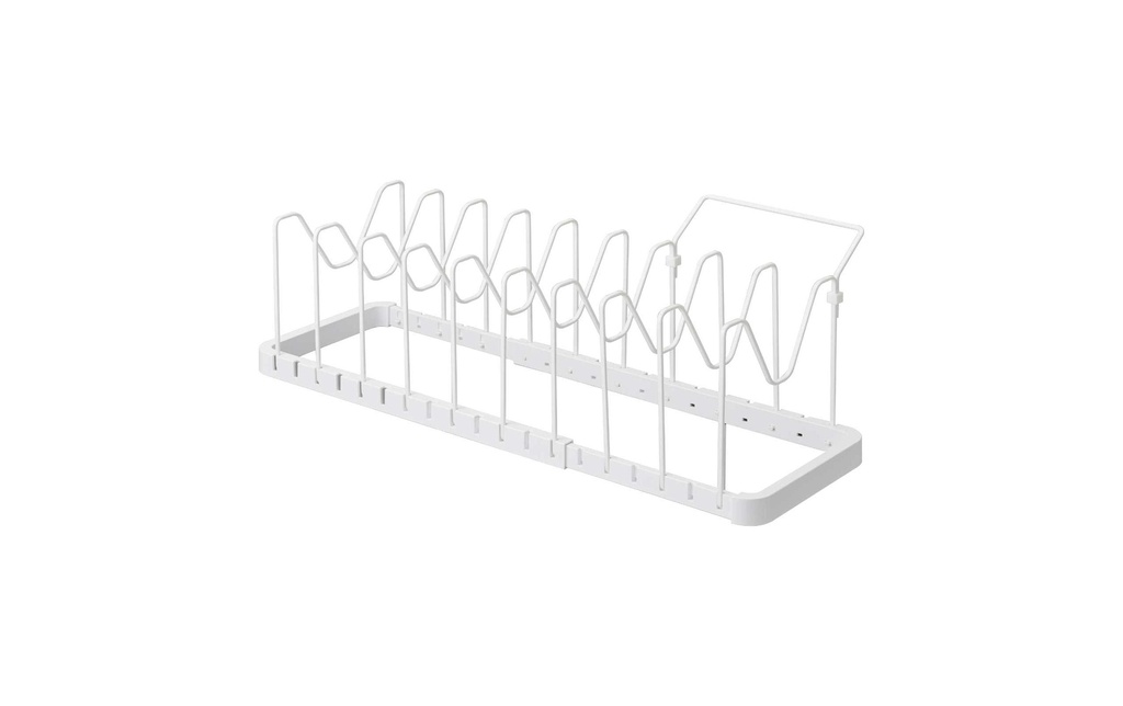 Yamazaki Couvercle et Supports de casserole Tower Blanc