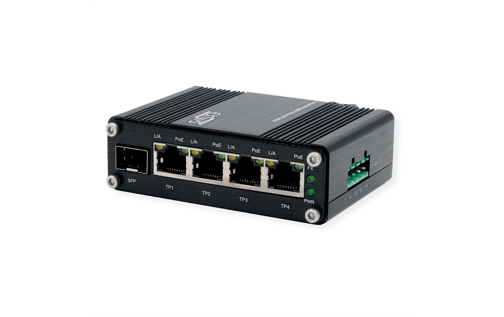 Exsys PoE+ Switch EX-62020POE-SFP 5 ports
