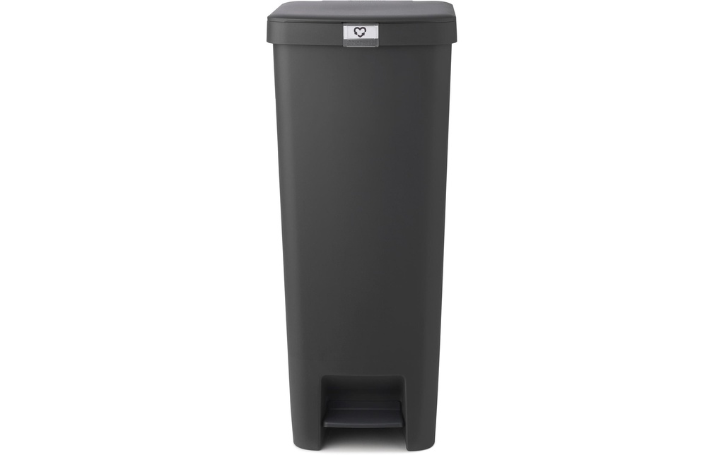Brabantia Poubelle StepUp 40 l, Gris foncé