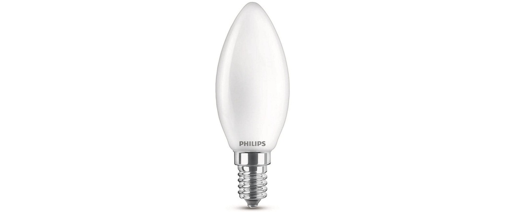 Philips Lampe LEDcla 40W E14 B35 WW FR ND Blanc chaud (WW)