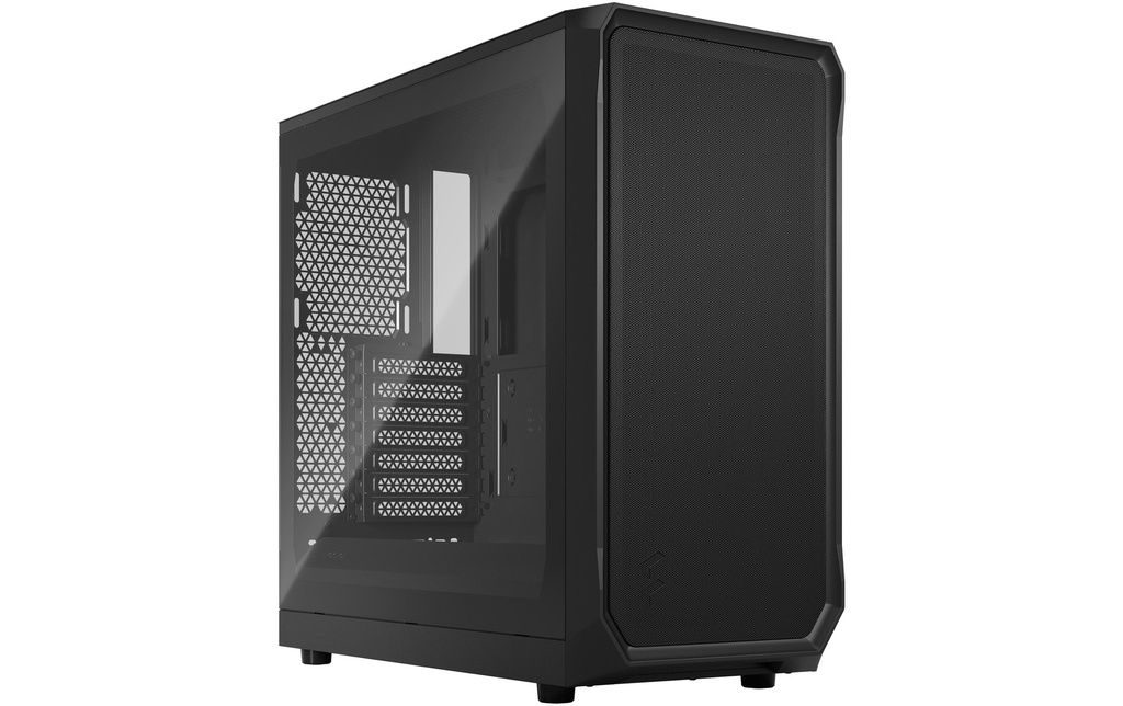 Fractal Design Boîtier d’ordinateur Focus 2 TG Clear Tint Noir