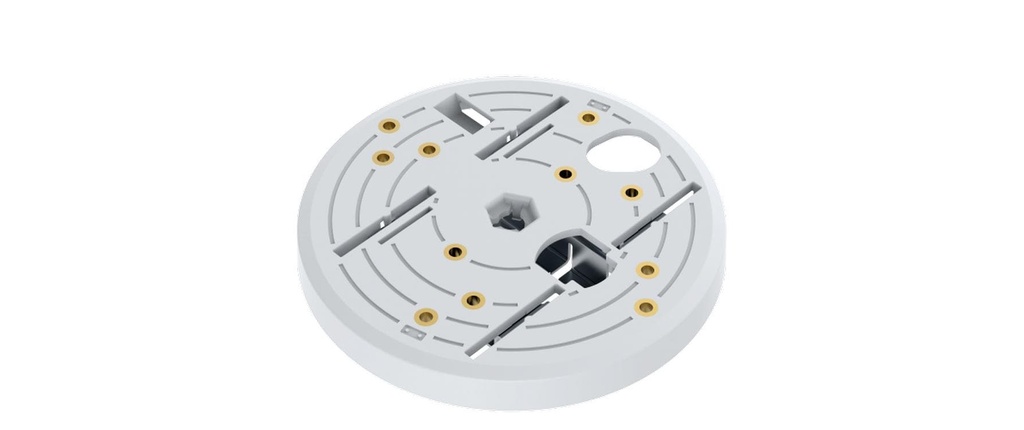 Axis Fixation de plafond T91A23 pour les plafonds à grille Blanc 4 Pièce/s