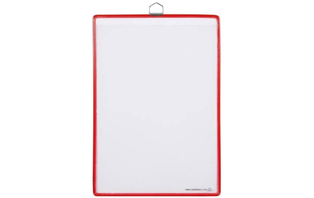Tarifold Porte-documents Pochette transparente pour présentoir T Rouge, 5 pièces