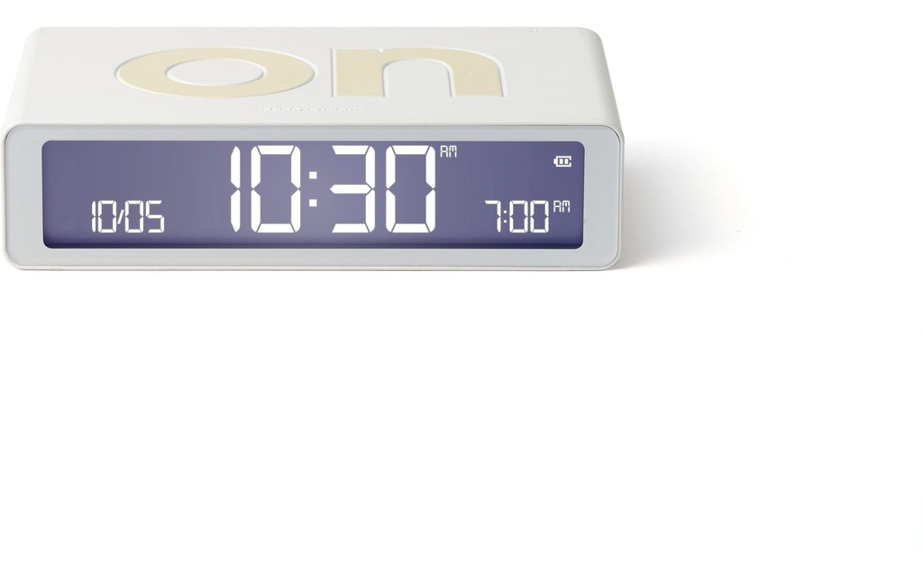 Lexon Réveil numérique Flip Classic Blanc