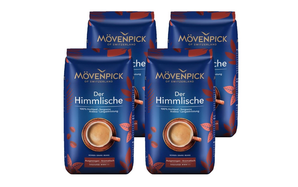 Mövenpick Grains de café Le Divin 4 x 1 kg