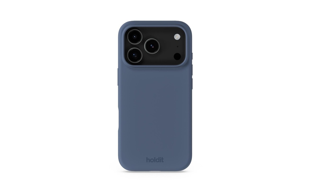 Holdit Coque arrière Silicone iPhone 17 Pro Max Bleu