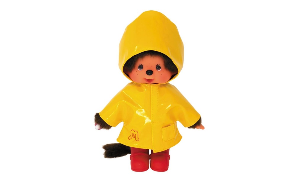Monchhichi Raincoat Yellow 20 cm