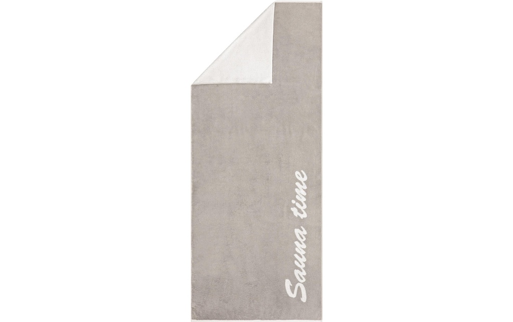 Cawö Serviette de sauna Sauna Time 80 x 200 cm, Stein
