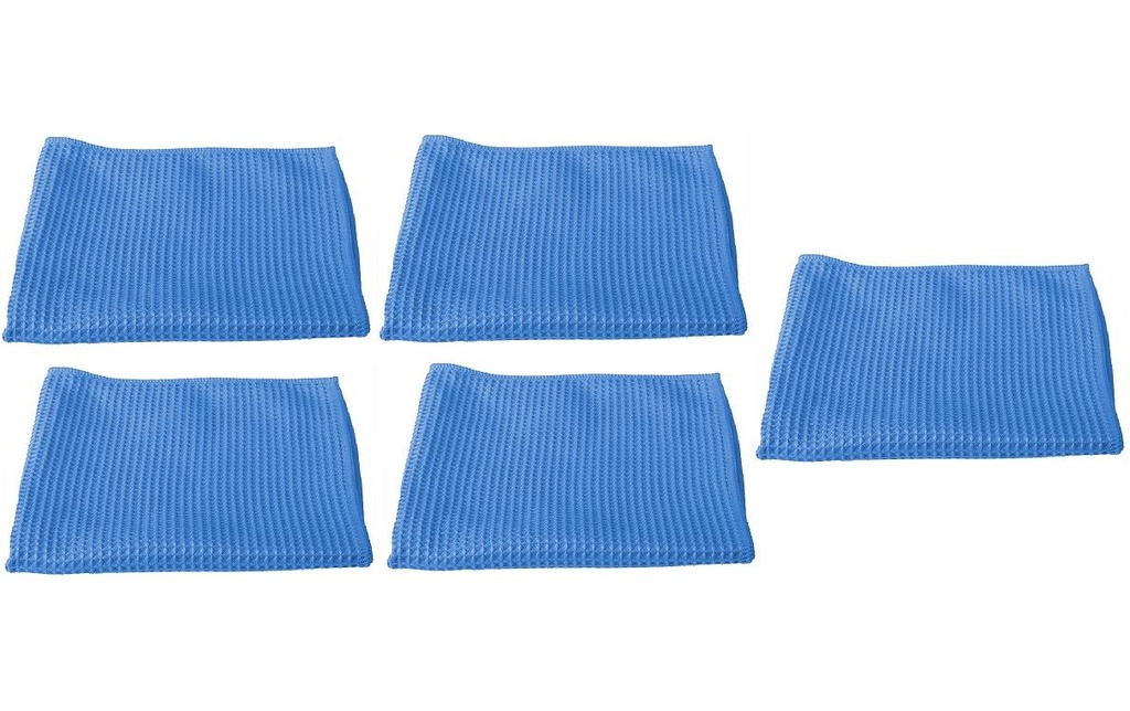 Edi Baur Chiffon de nettoyage en microfibre 5 Pièce/s, Bleu