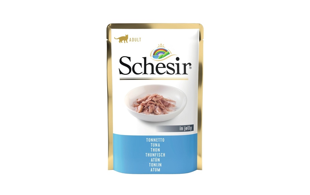 Schesir Alimentation humide Thon en gelée, 85 g